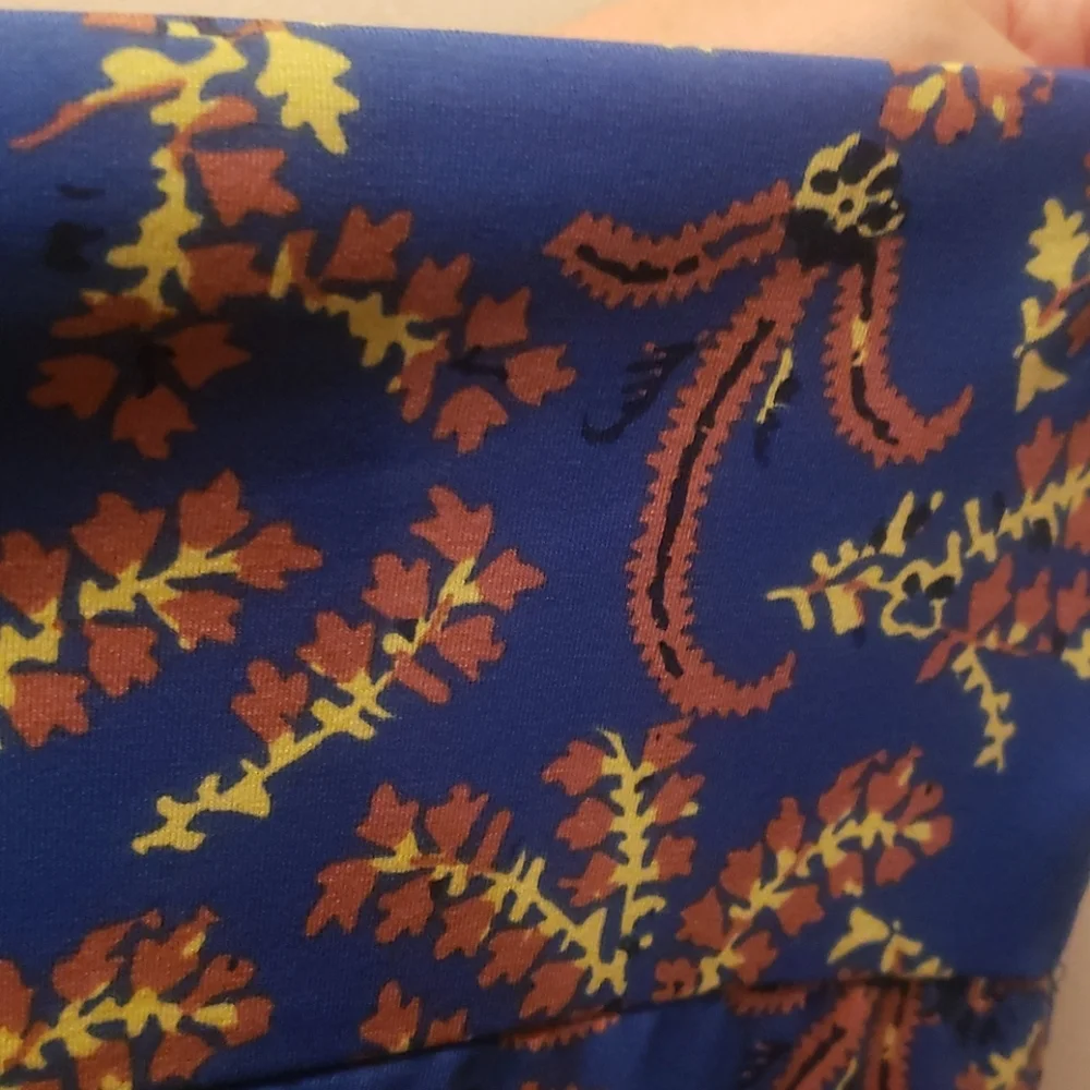 🌟3 for $21🌟 Women's 2XL True Blue Maxi with Abstract Floral